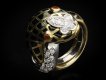 David Webb diamond and enamel snake ring berganza hatton garden
