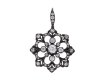 Victorian diamond snowflake pendant/brooch berganza hatton garden