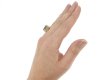 hand view Vintage aquamarine dress ring, circa 1950s.                