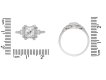 size view Diamond cluster engagement ring, American, circa 1920.