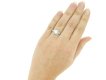 hand view Diamond cluster engagement ring, American, circa 1920.