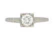 ront view Tiffany & Co. Art Deco solitaire diamond ring