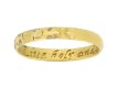 front view gold posy ring berganza hatton garden 