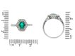 Colombian emerald diamond cluster ring hatton garden