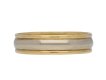 Vintage wedding ring in yellow white gold berganza hatton garden