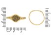 Byzantine gold stamped ring, circa 6th   10th century. Hatton Garden