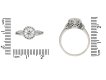 Solitaire diamond engagement ring, circa 1925.