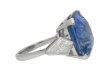 Natural Ceylon sapphire and diamond ring, circa 1950.