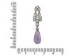 Art Deco amethyst diamond drop earrings berganza hatton garden