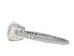 Old mine diamond flanked solitaire ring, circa 1920. Hatton Garden
