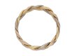  Vintage three colour gold wedding ring, circa 1970.