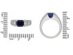 size view Sapphire and diamond ring, circa 1975. berganza hatton garden