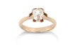 Solitaire old mine diamond ring