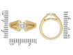 Mellerio solitaire diamond ring, French, circa 1970. Hatton Garden