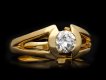 Mellerio solitaire diamond ring, French, circa 1970. Hatton Garden