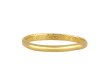 Gold posy ring 'Let vertue be thy gu(ide)', circa 18th century.