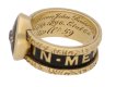side view Victorian diamond set family memorial ring, circa 1880.