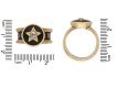 size view Victorian diamond set family memorial ring, circa 1880.