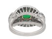 back view  Emerald and diamond cluster ring by Cartier Paris,circa 1970 hatton garden berganza