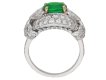 back view  Emerald and diamond cluster ring by Cartier Paris,circa 1970 hatton garden berganza