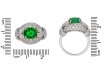 Emerald and diamond cluster ring by Cartier Paris,circa 1970 hatton garden berganza