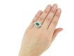 Emerald and diamond cluster ring by Cartier Paris,circa 1970 hatton garden berganza