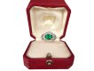 Emerald and diamond cluster ring by Cartier Paris,circa 1970 hatton garden berganza