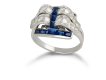 Tiffany & Co sapphire and diamond cocktail ring, American, circa 1935