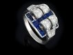 Tiffany & Co sapphire and diamond cocktail ring, American, circa 1935