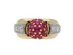 Ruby and diamond cocktail ring berganza hatton garden