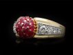 Ruby and diamond cocktail ring berganza hatton garden