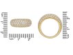 Vintage Diamond bombé ring berganza hatton garden