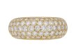front view Vintage Diamond bombé ring berganza hatton garden