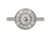 front art deco diamond cluster ring berganza hatton garden