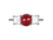Art Deco cabochon ruby and diamond ring by Cartier, French circa 1925