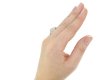 hand view Ornate diamond cluster ring, circa 1920. berganza hatton garden
