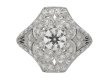 front view Ornate diamond cluster ring, circa 1920. berganza hatton garden
