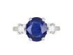 Burmese sapphire and diamond ring, circa 1950. 