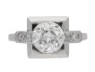 front view Art Deco diamond ring, English, circa 1925. berganza hatton garden