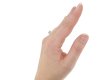 hand view Old cut diamond engagement ring, circa 1950. berganza hatton garden
