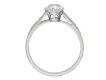 back view Old cut diamond engagement ring, circa 1950. berganza hatton garden