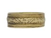 front view  Medieval silver gilt band ring, circa 15th 16th century AD. berganza hatton garden