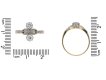 size view Ornate two stone diamond ring, circa 1905. berganza hatton garden