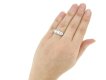 hand view Three stone diamond ring, circa 1930. hatton garden berganza