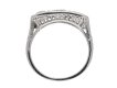 back view Three stone diamond ring, circa 1930. hatton garden berganza