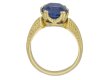 front Antique Ceylon sapphire gold ring hatton garden berganza