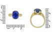 front Antique Ceylon sapphire gold ring hatton garden berganza