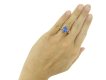 front Antique Ceylon sapphire gold ring hatton garden berganza