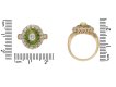 Antique diamond and demantoid garnet cluster ring, circa 1900. hatton garden berganza