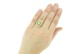 Antique diamond and demantoid garnet cluster ring, circa 1900. hatton garden berganza